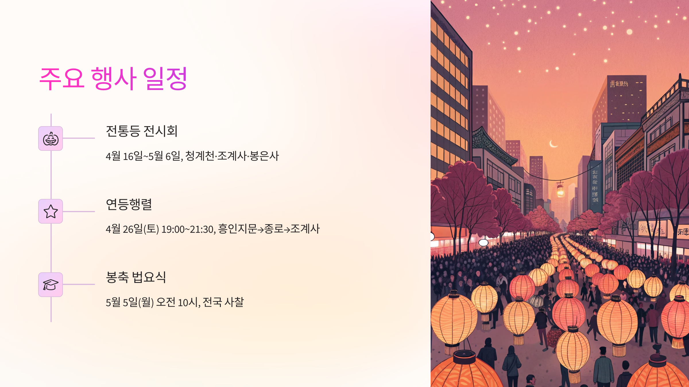 📅 주요 행사 일정 (서울 기준)