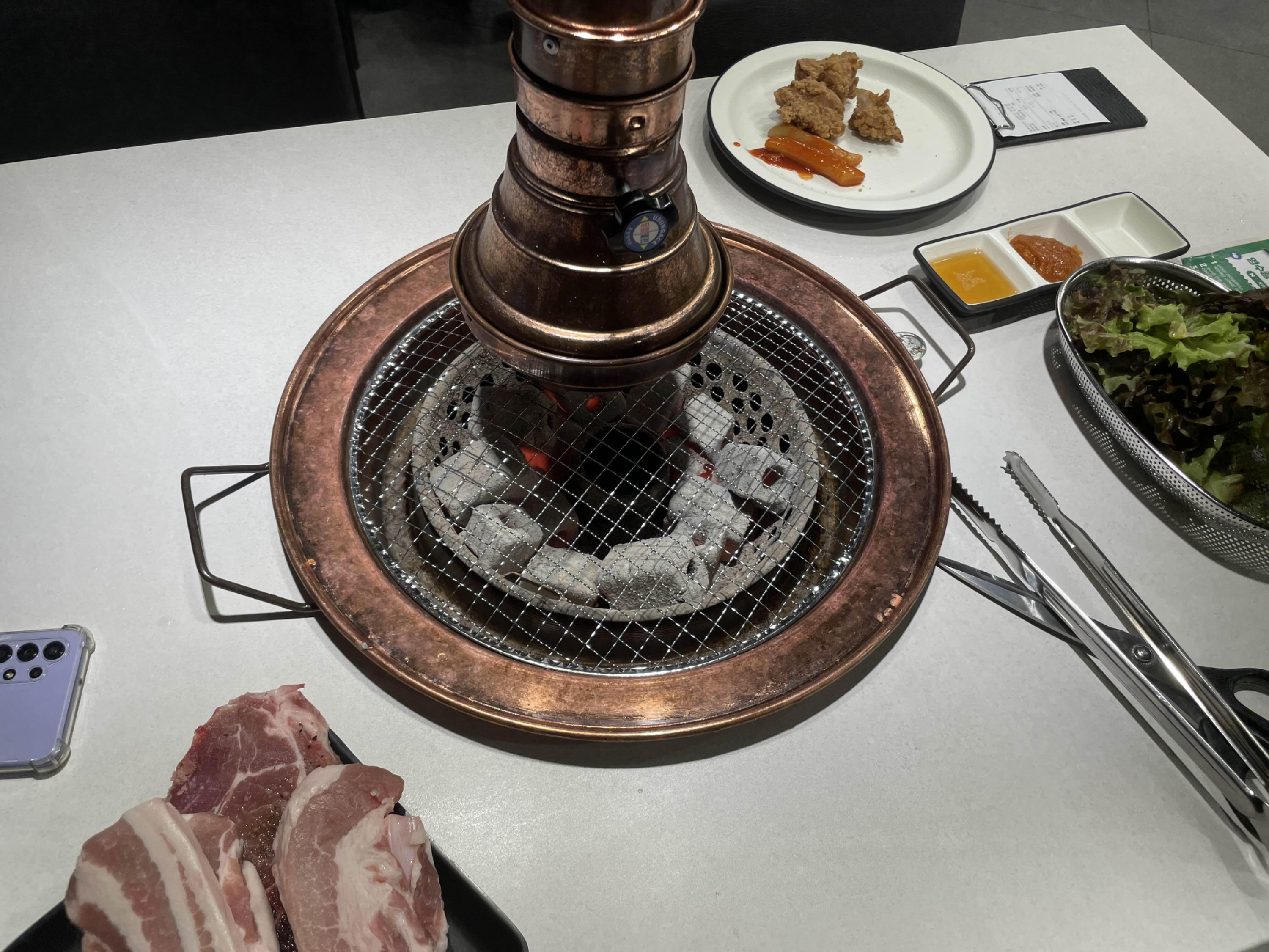 숯불&amp;그릴 테이블