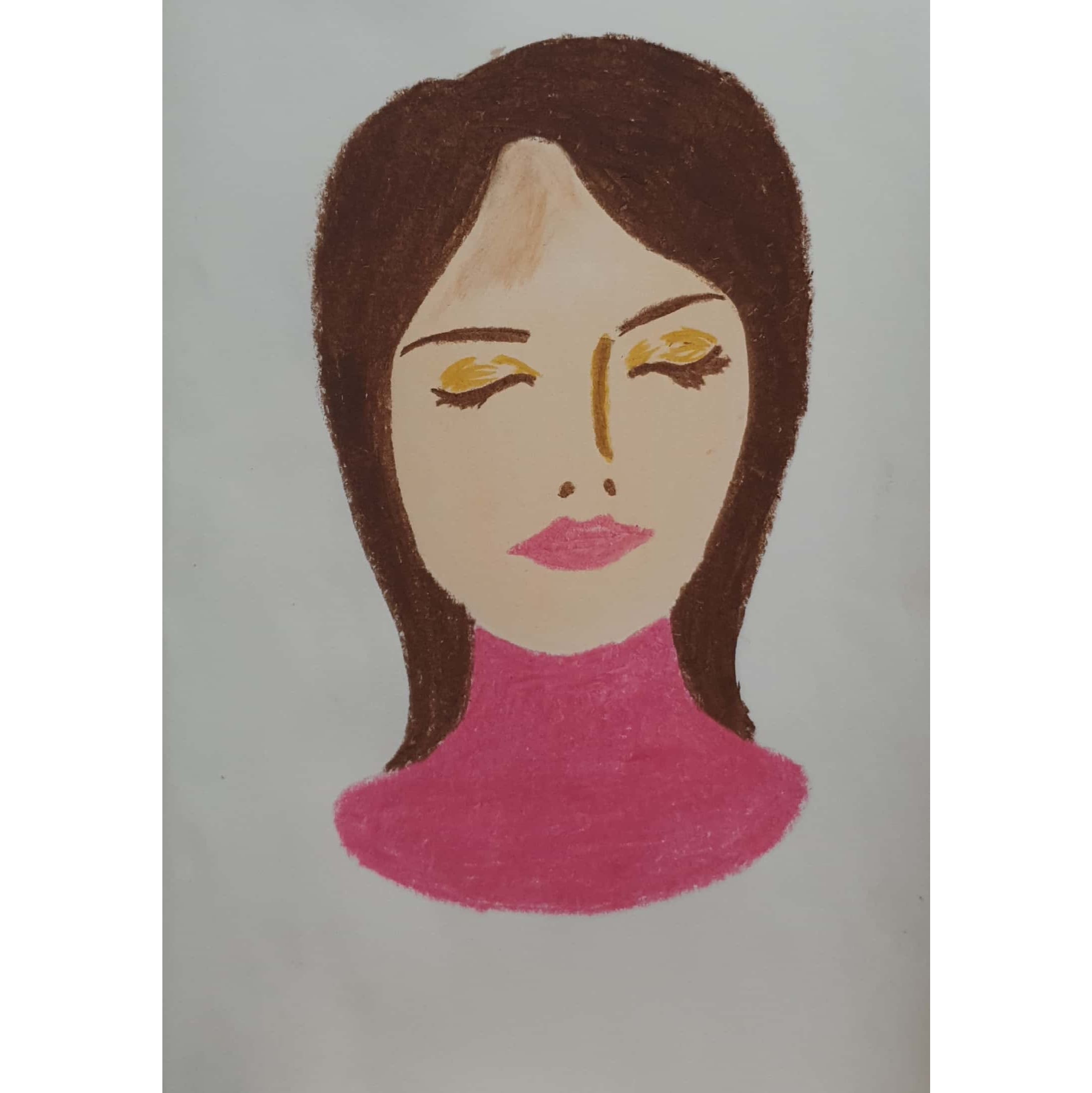  Dreaming in Pink 일러스트 일러스트레이션 그림 드로잉 크레파스화 그리기 분홍색 꿈