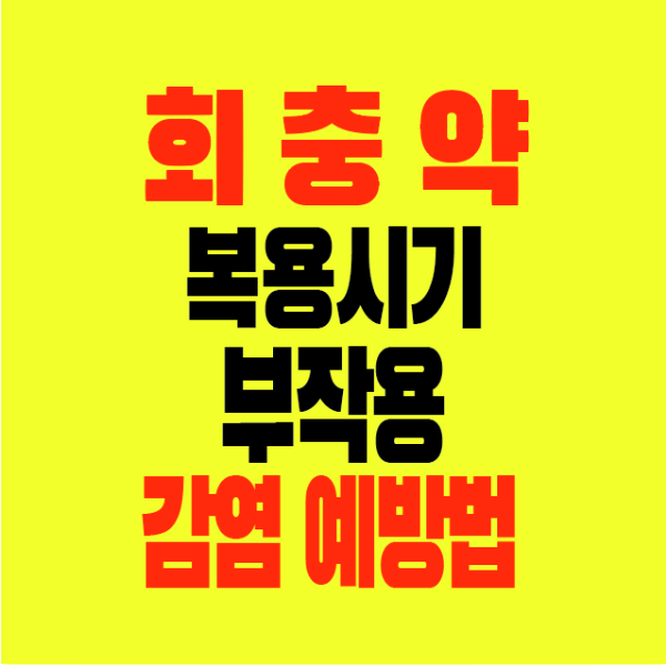 썸네일-회충약-복용시기-부작용-감염예방법