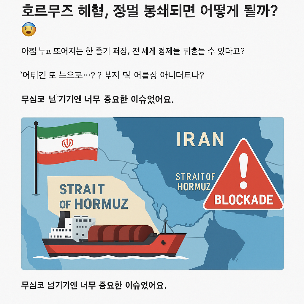 이란 호르무즈 해협, 정말 봉쇄되면 어떻게 될까?