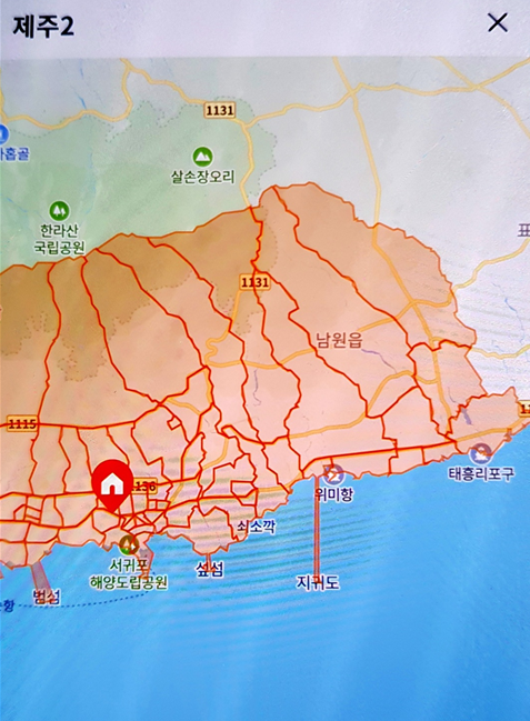 제주2캠프 배송지역 이미지2