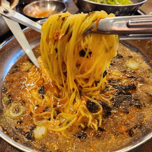 김치말이국수 면발