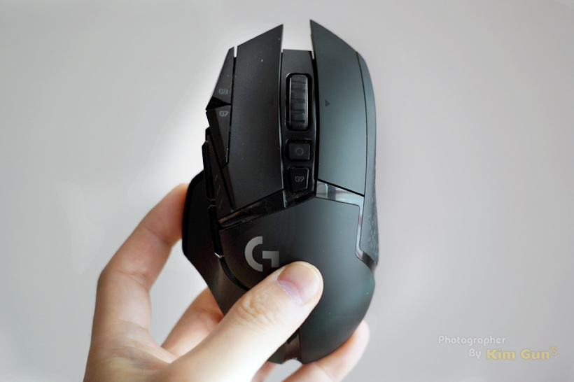  무선 게이밍 마우스 로지텍 G502 무선과 파워 플레이