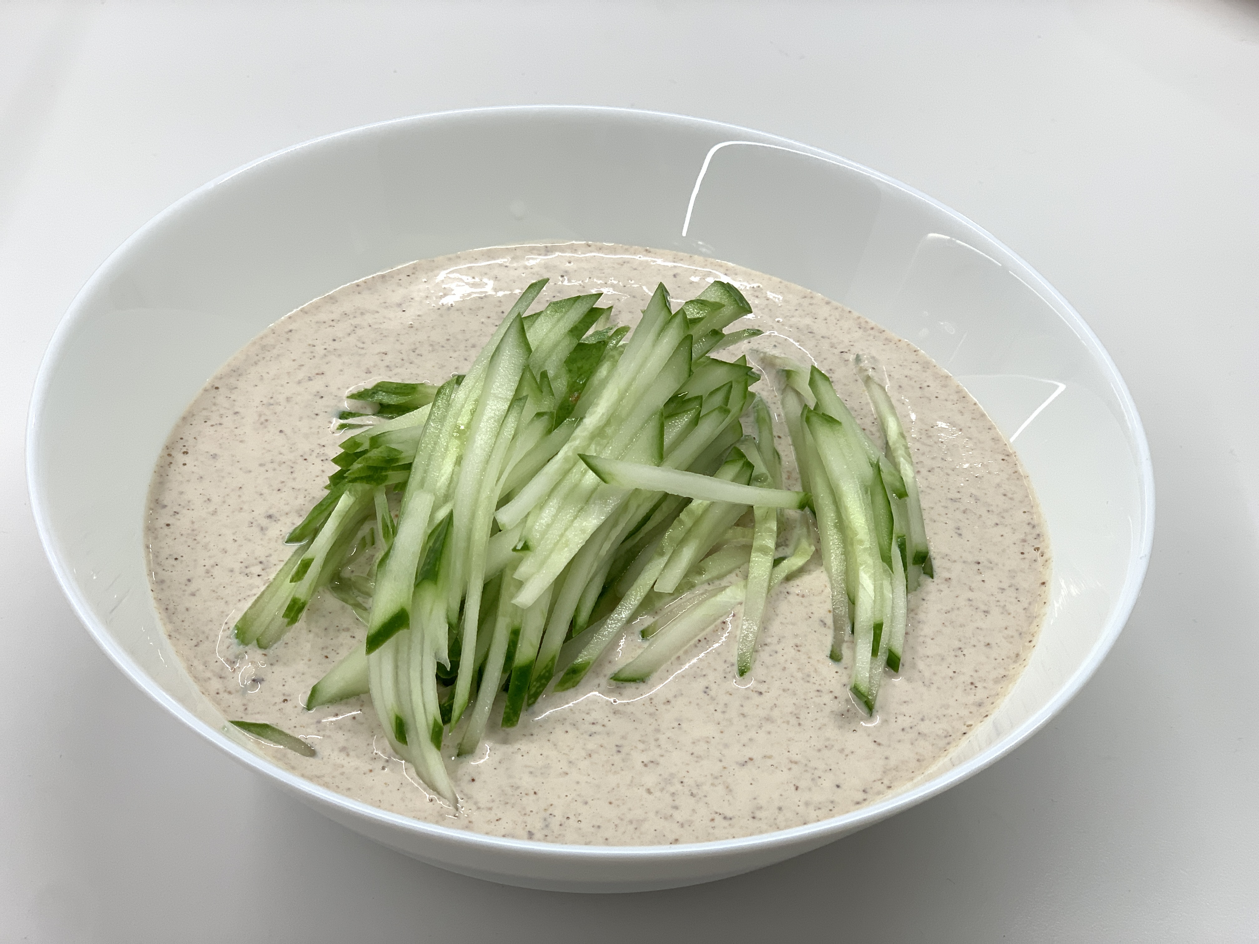 두부면 콩국수 완성