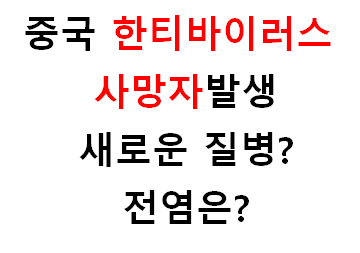  한타바이러스(Hantavirus) 발생, 코로나19는?