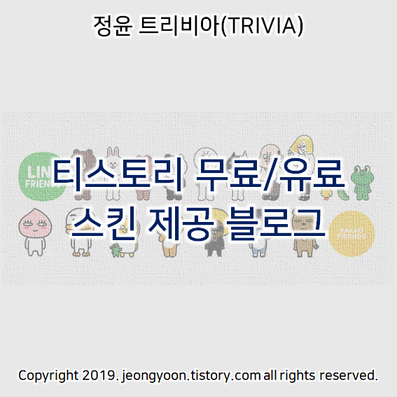  티스토리 무료/유료 스킨 제공 블로그