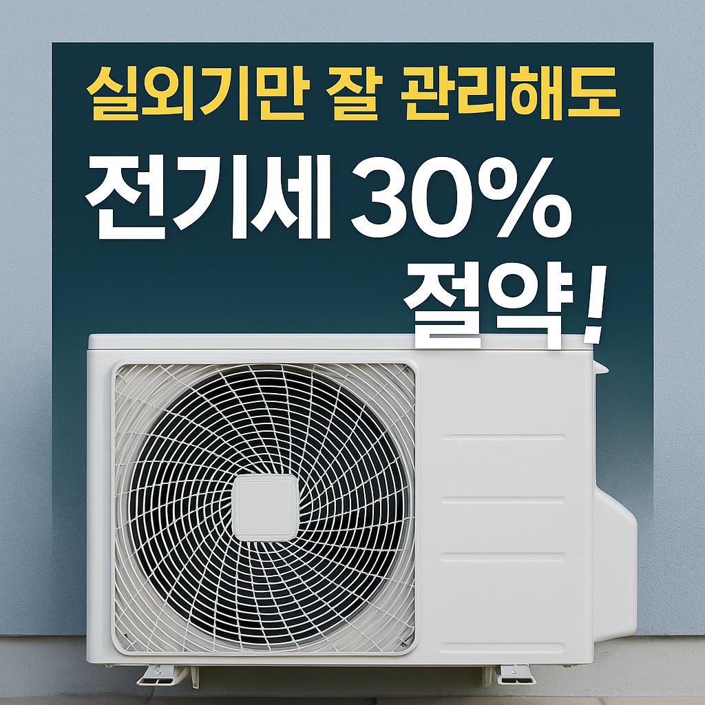 냉방비 폭탄 막는 실외기 관리법 – 그늘막 하나로도 전기세 절약!