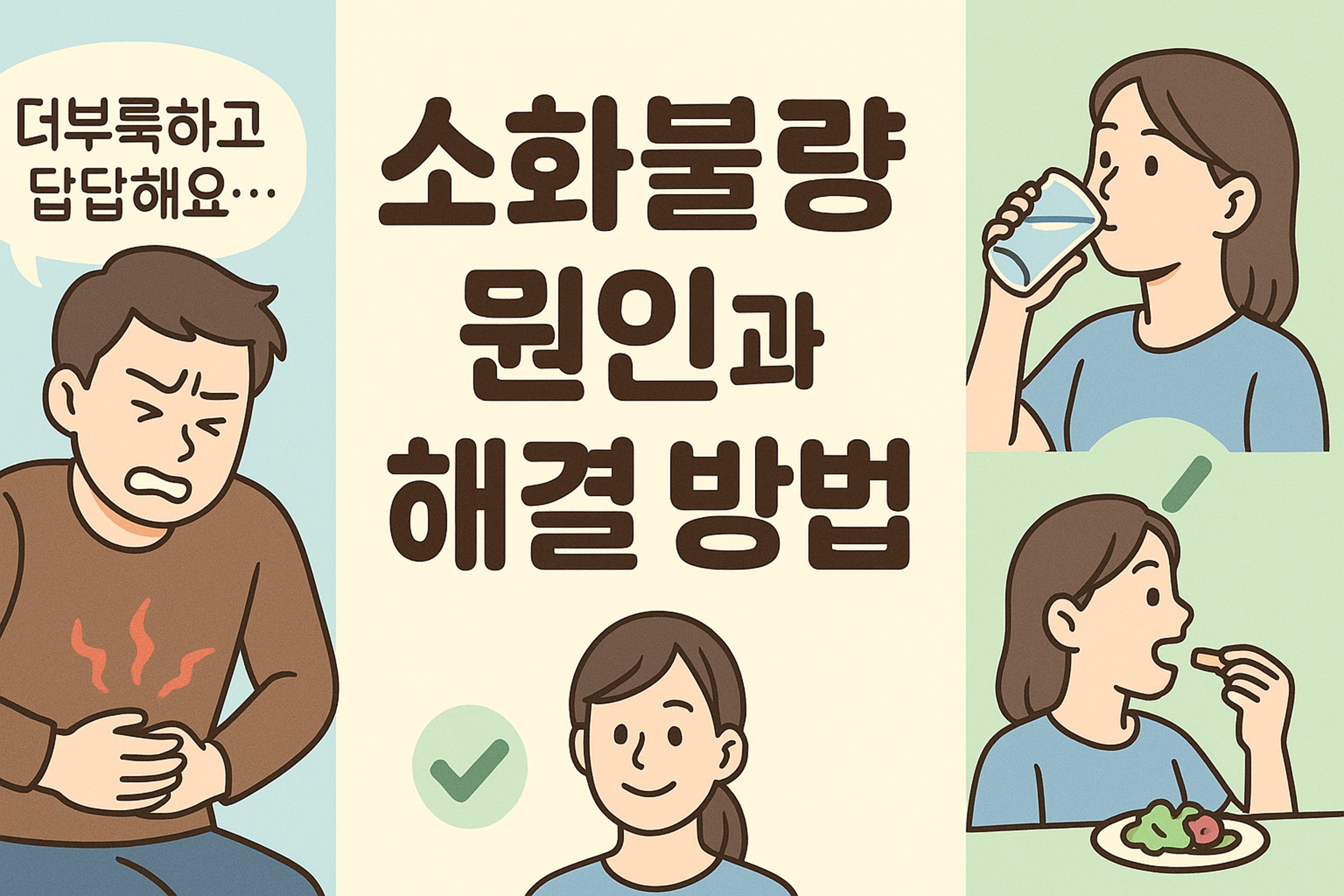 소화불량 원인과 해결 방법