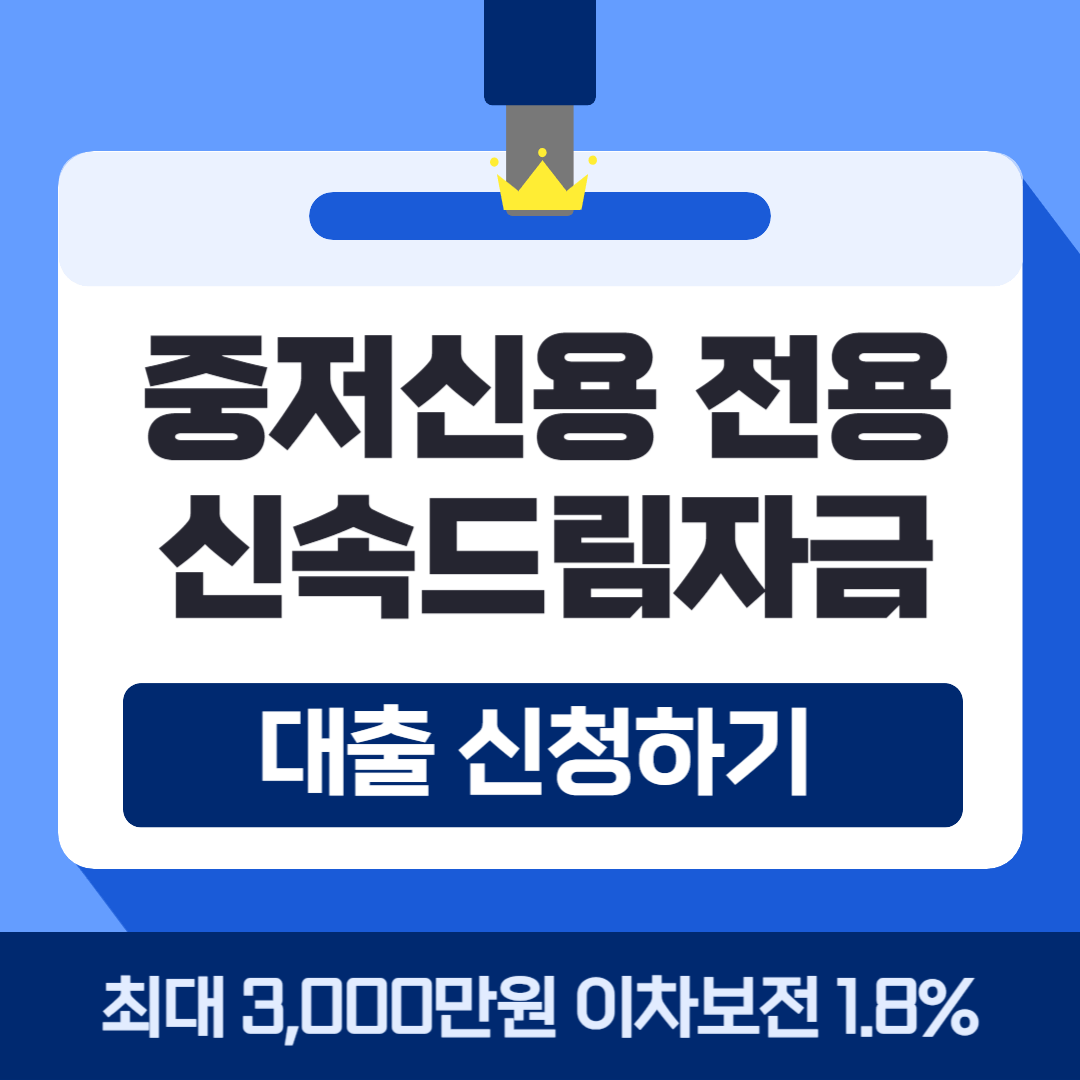 2024 서울시 신속드림자금 알아보기