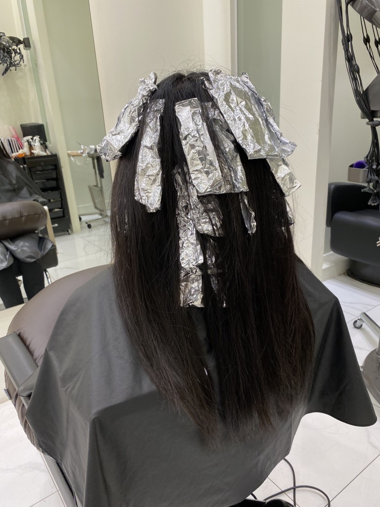 발레아주 색감 미쳤다 광교 미용실 애쉬그레이 4