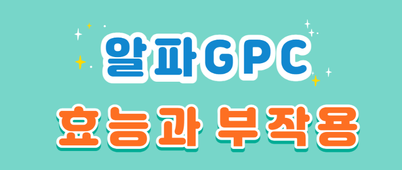 알파 GPC의 효능과 부작용