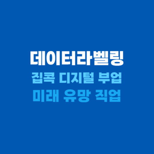 데이터라벨링 디지털 부업