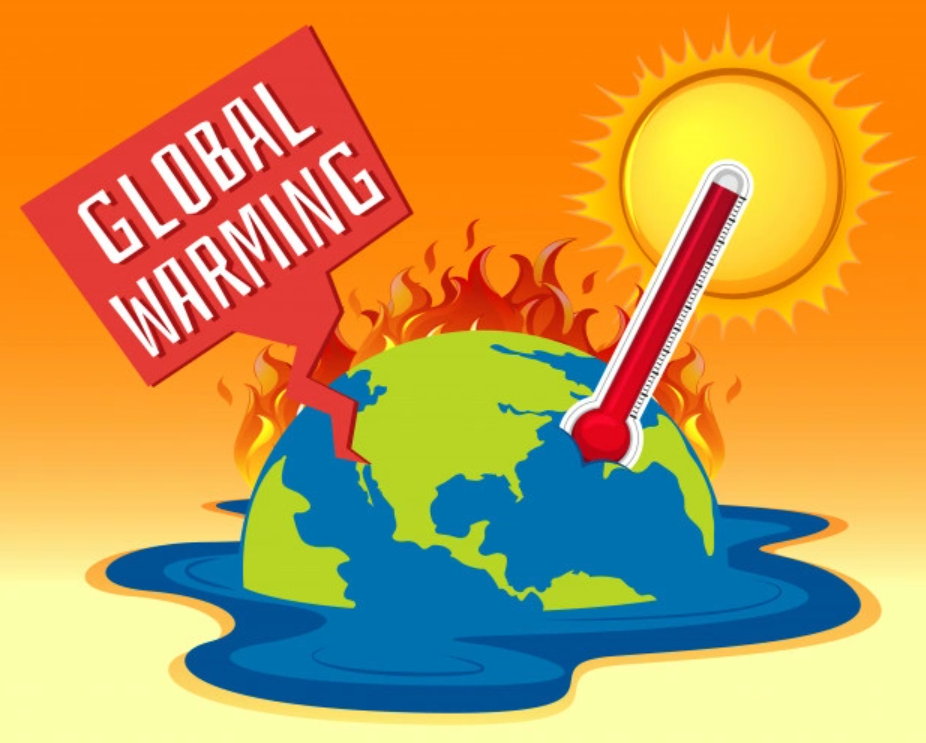 지구온난화로 점점 뜨거워지고 있는 지구