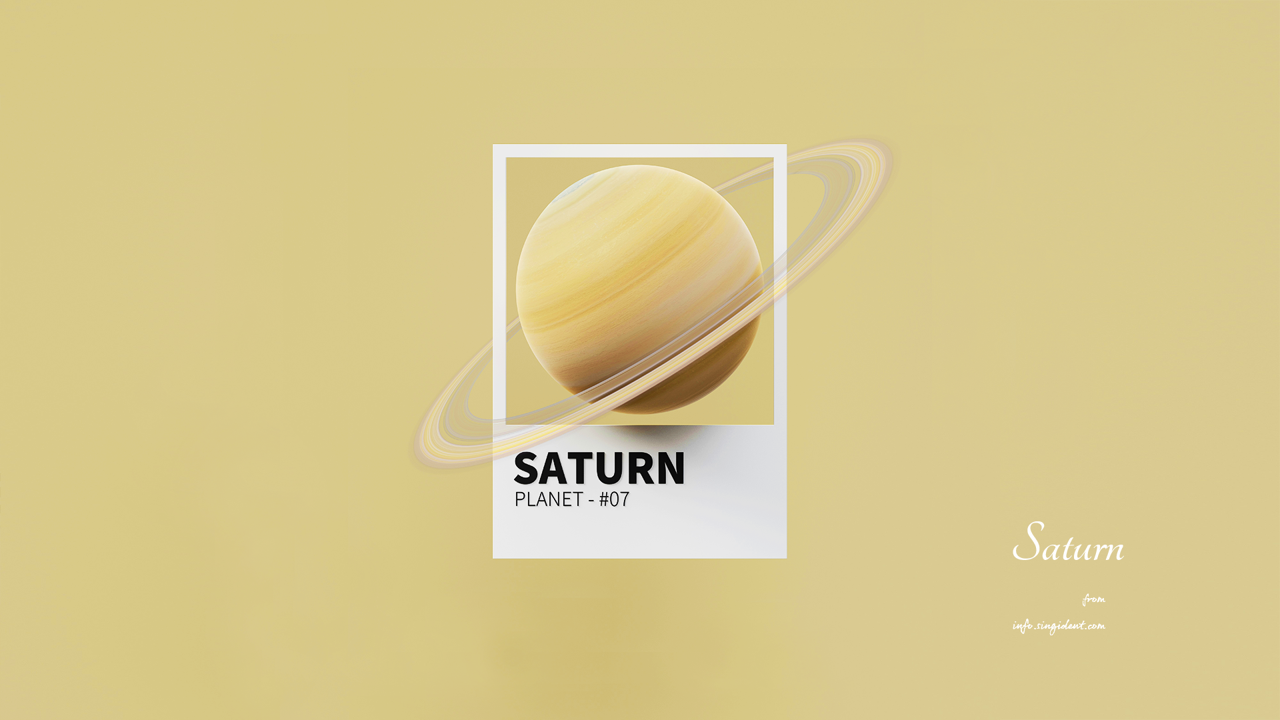 15 토성 3D C - Saturn 우주배경화면