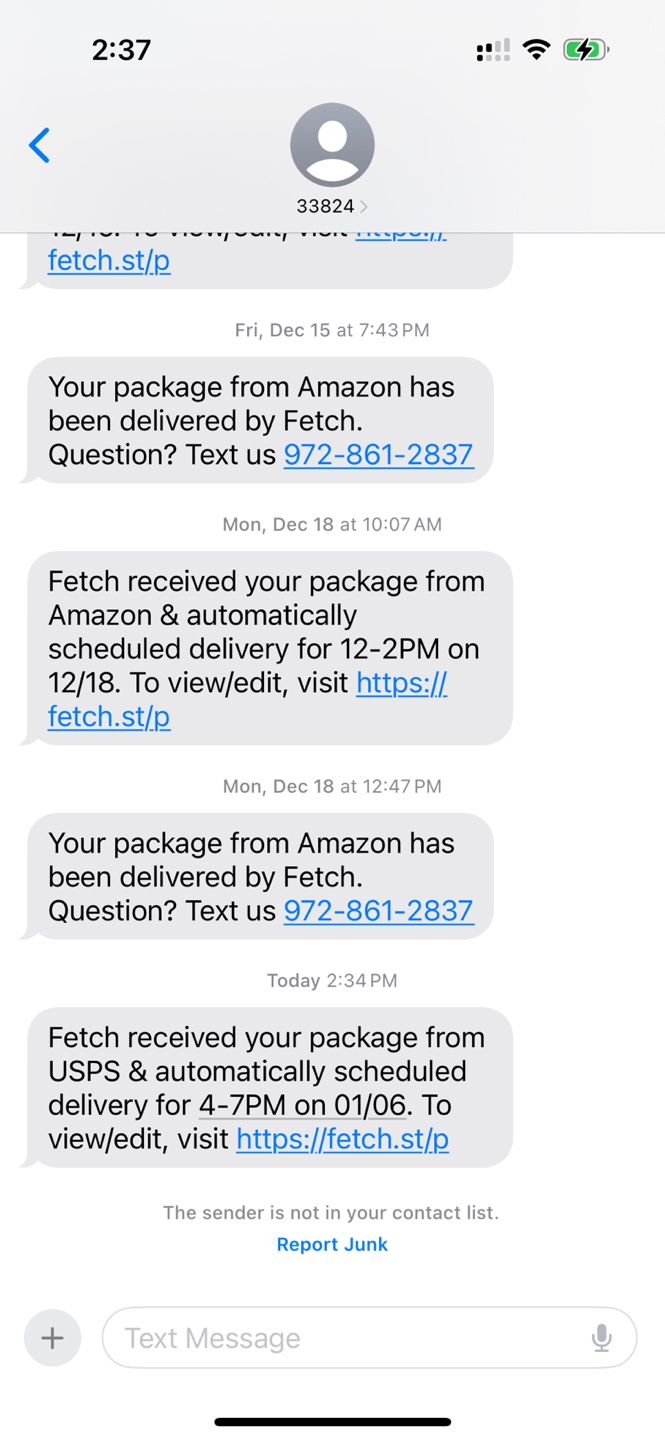 Fetch Package Service