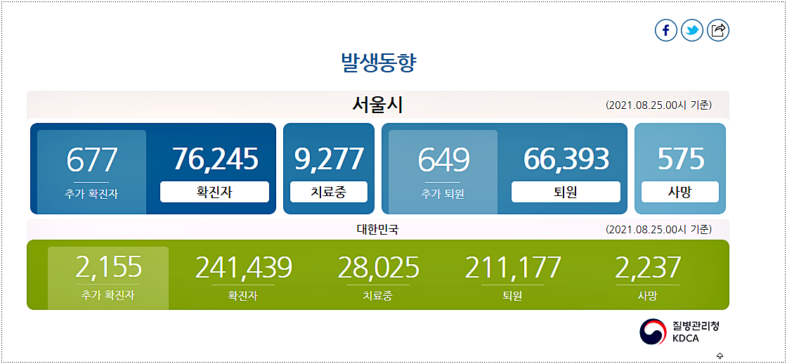  서울 코로나 확진자 현황 및 이동 동선