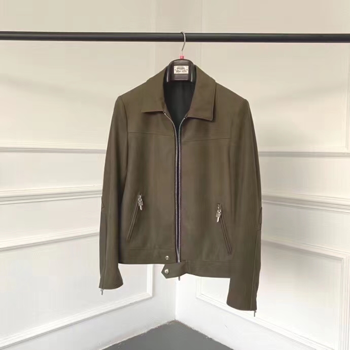  [CHROME HEARTS] 크롬하츠 암 크로스 레더 집업 가죽 자켓