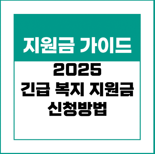 긴급복지지원금 - 대상,금액,절차 정리