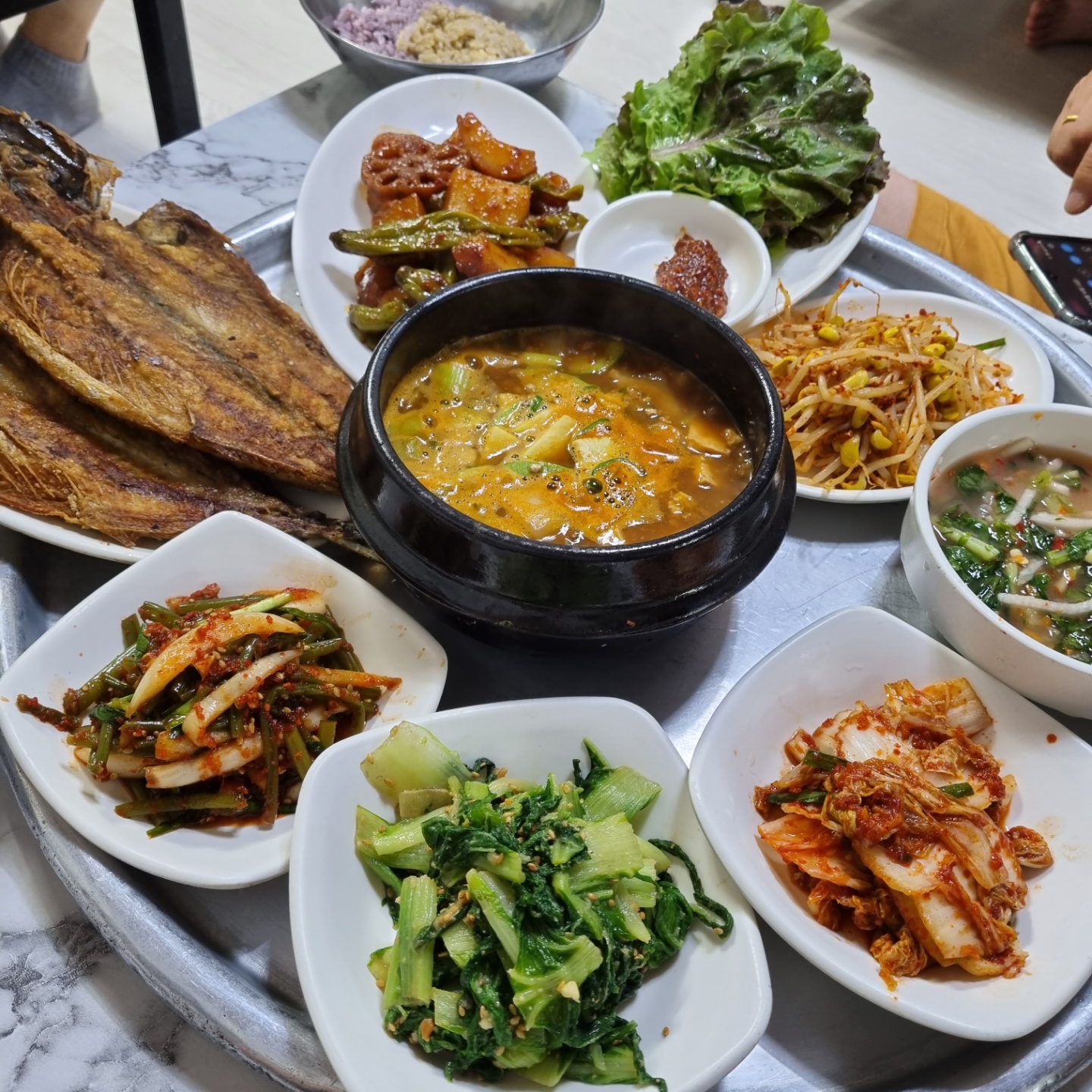  포항 죽도시장 백반 맛집, 식객 허영만의 백반기행 대화식당(보리밥정식, 고등어구이)