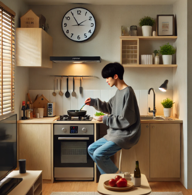 자취하는 학생