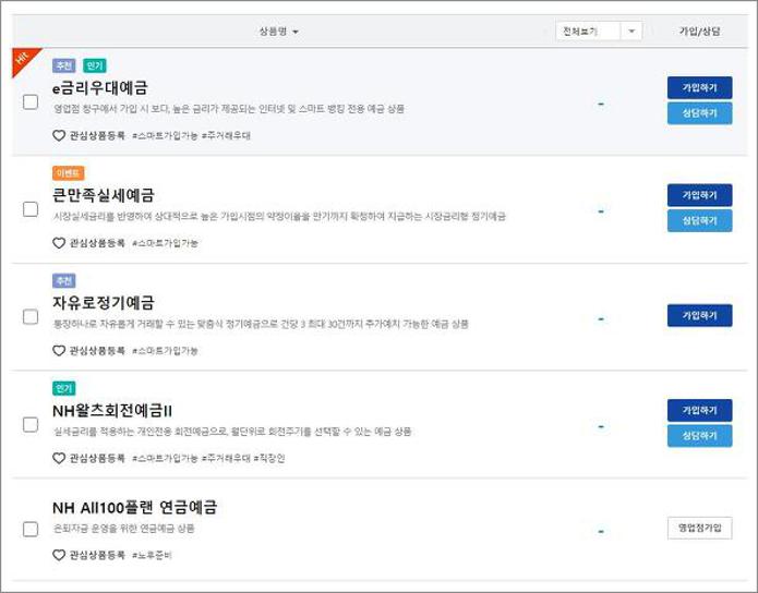 농협 정기예금 금리