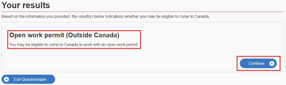 Spouse Open Work Permit