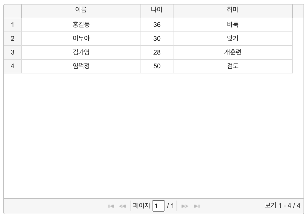  jqgrid를 ajax와 같이 사용하기