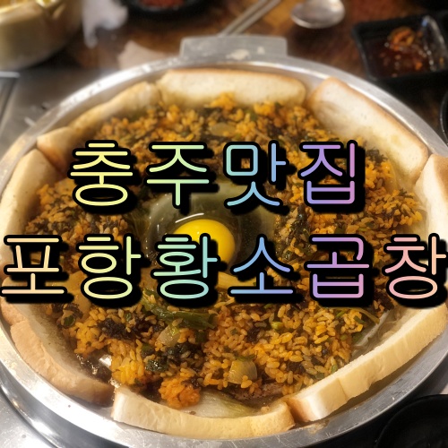  충주 곱창 맛집 연수동 포항 황소곱창