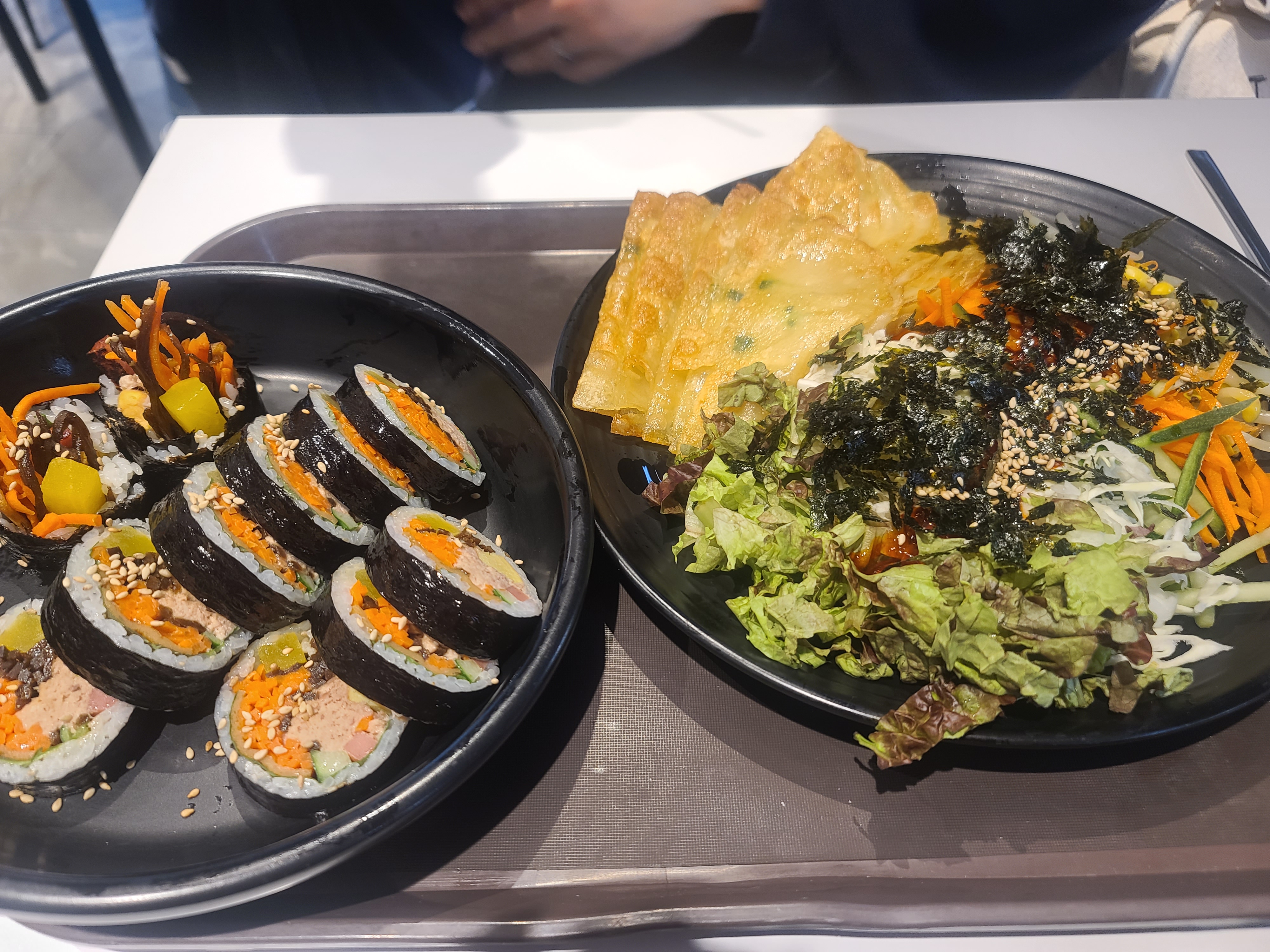  상왕십리 분식집 싸다김밥 참치김밥, 돈까스, 납작만두