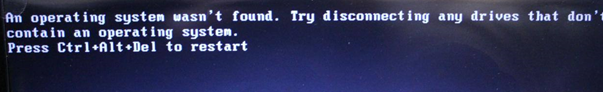  윈도우 10  An operating system wasn’t found. Try disconnecting any drives that don't contain an operating system 해결법