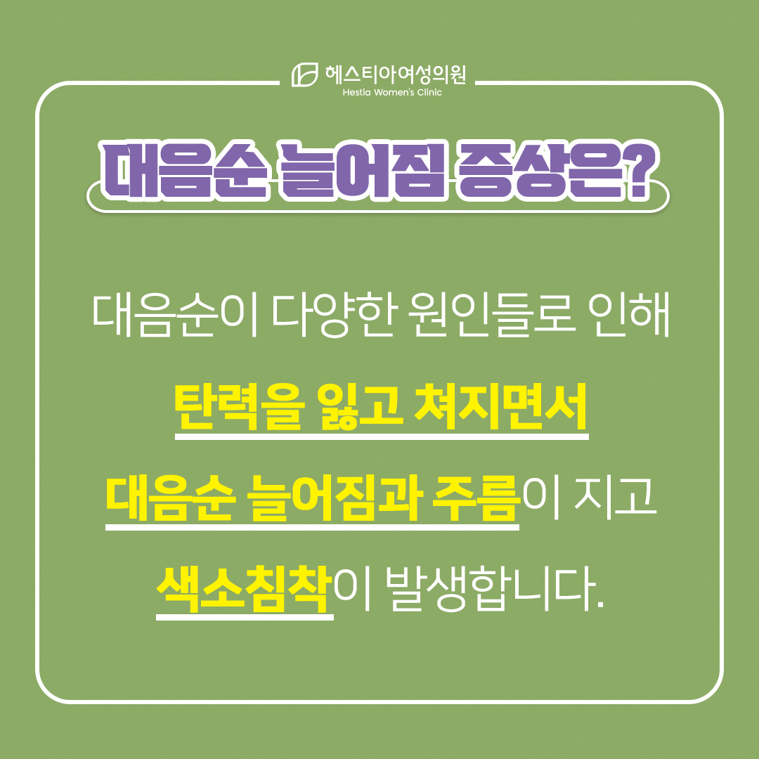 Y존부각
대음순늘어짐