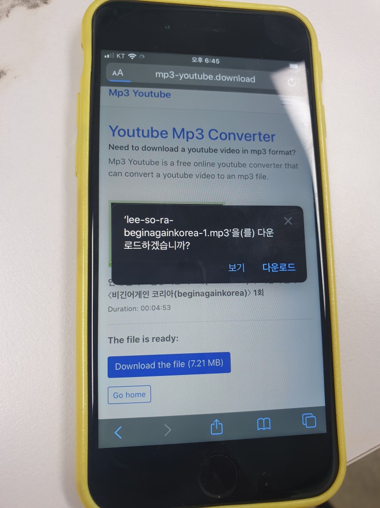 뽑아내는 방법!! 뮤직 다운로드 알아보기 아이폰 유튜브 음원 8