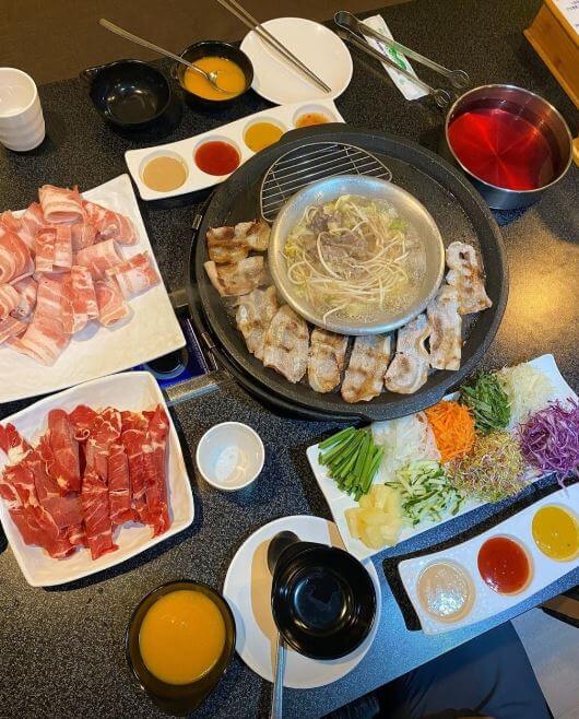 강남맛집 샤브쌈주머니