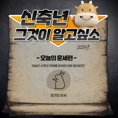  2021년 토끼띠 운세 알아보기
