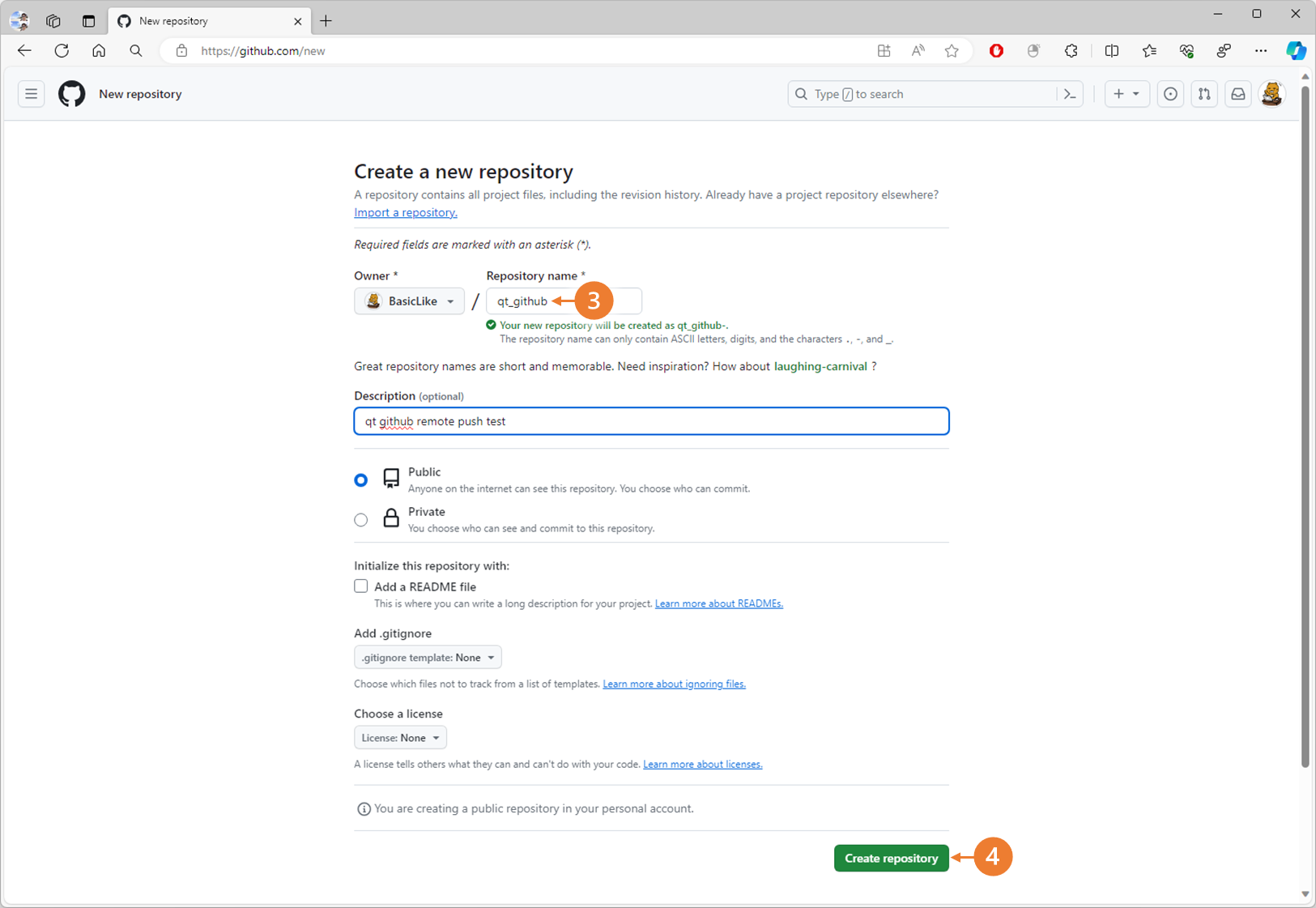 GitHub in Qt