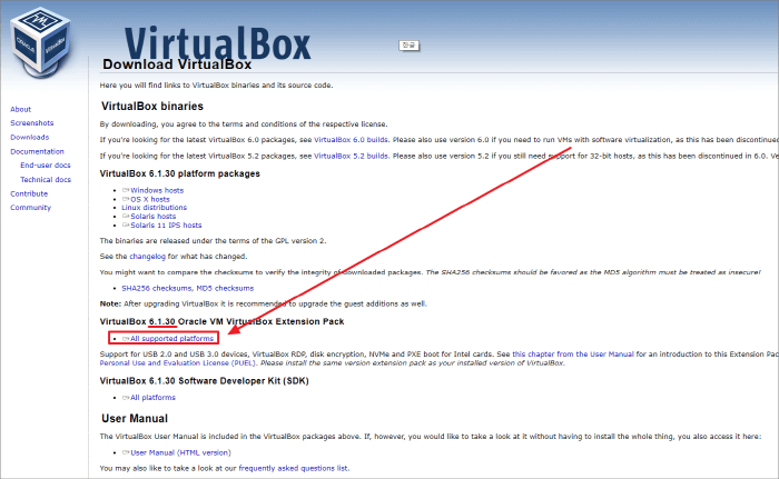 'All supported platforms 다운로드