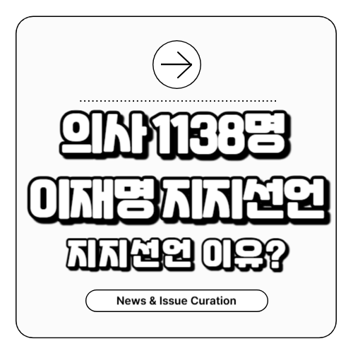 의사단체 이재명 지지선언