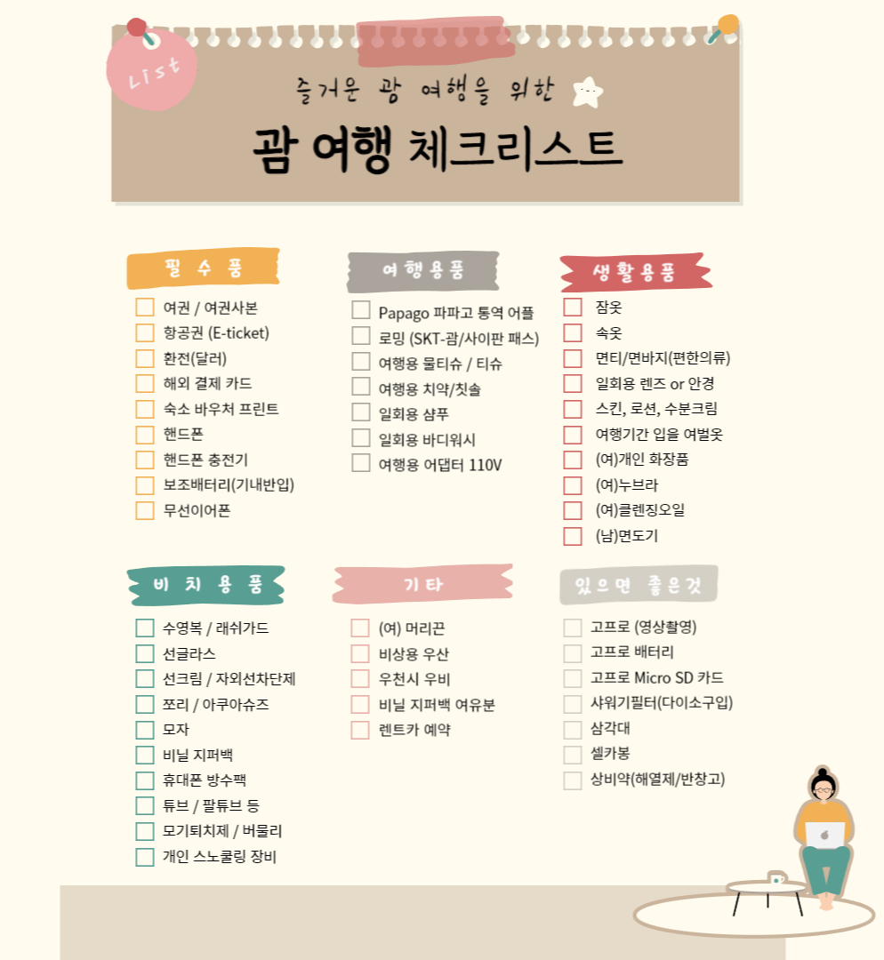 괌 여행 준비, 식당을 방문 할 때 할인을받는 방법을 완벽하게 조직합니다.