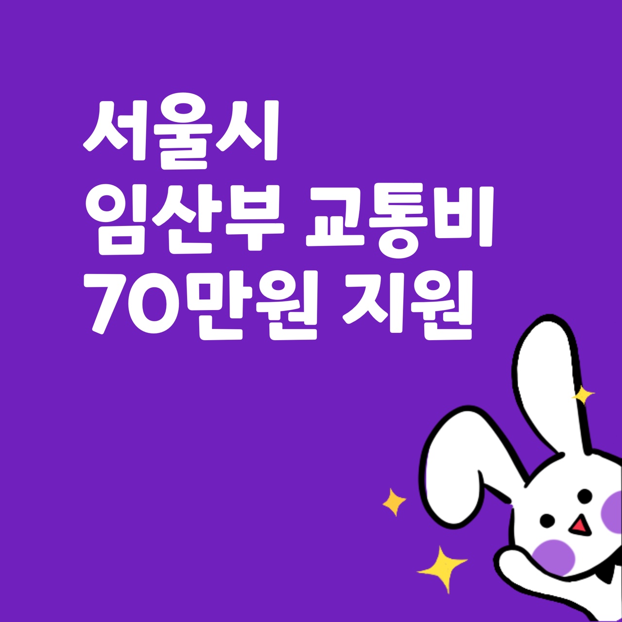  서울시 임산부 교통비 70만원 지원(2022년 7월부터 신청)
