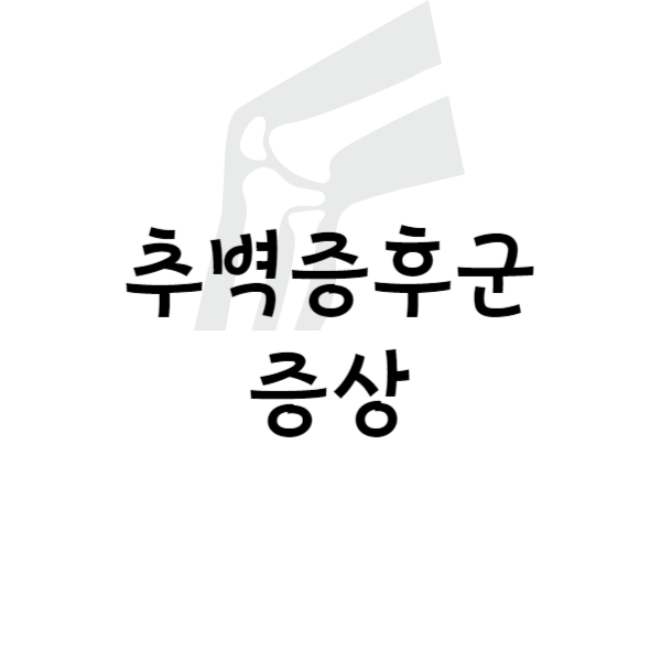 추벽증후군 증상