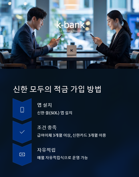 신한 모두의 적금 가입 방법