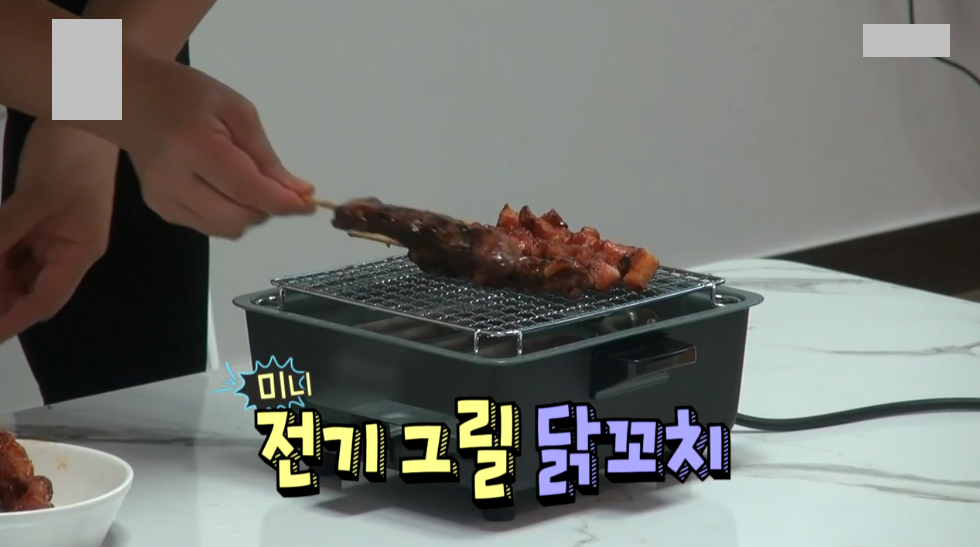 박세리 전기그릴 델키 전기그릴 (일렉트로맨 전기화로 품절로 대체), 노브랜드 닭꼬치 정보