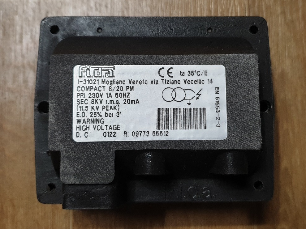  8/20PM, 8/20PMP_FIDA / igniter / mechanical transformer