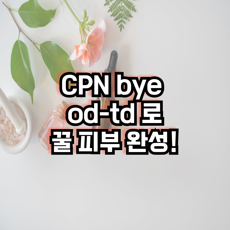 CNP Bye OD-TD로 꿀 피부 완성!