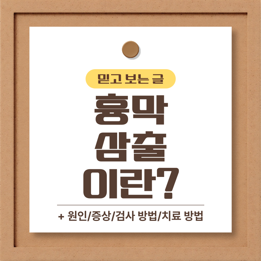 흉막 삼출 이란?