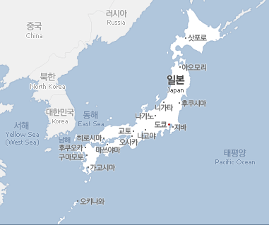  한눈에 보이는 일본 여행지도 가이드