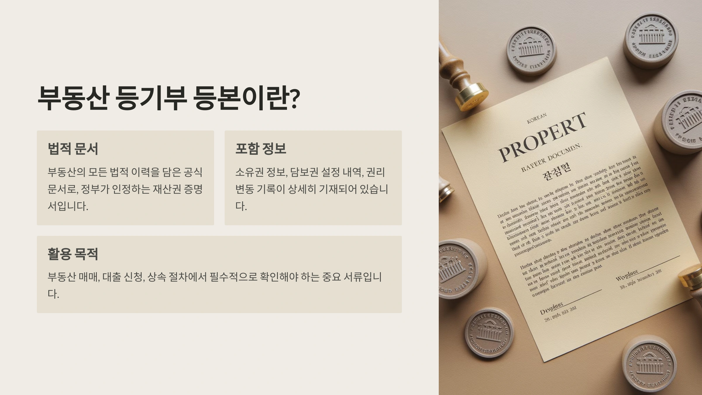 부동산 등기부 등본이란?