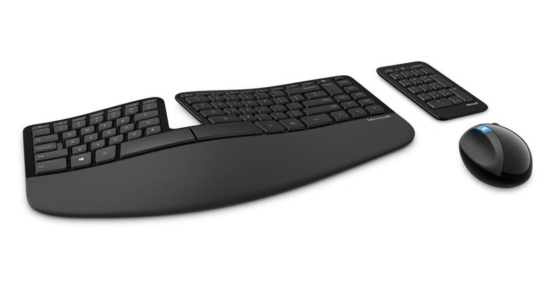 인체공학 키보드, 마이크로소프트 스컬프트 어고노믹 키보드 마우스 세트(Microsoft Sculpted Ergonomic Keyboard  & Mouse)
