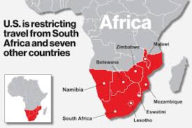 남아프리카 오미크론 위험지역